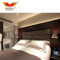 Ensemble de meubles de chambre à coucher en bois à haute brillance d'hôtel commercial personnalisé
