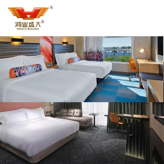 Meubles contemporains de chambre à coucher en MDF d'hôtel en gros