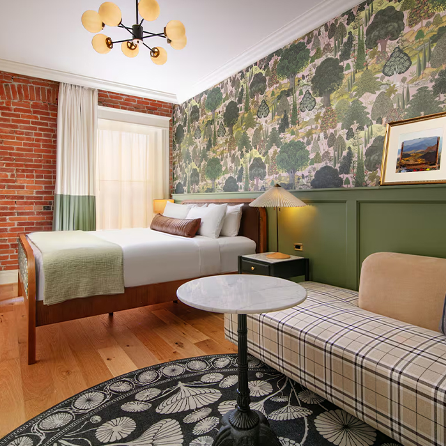 Meubles fonctionnels modernes de chambre à coucher d'hôtel de banc tapissé