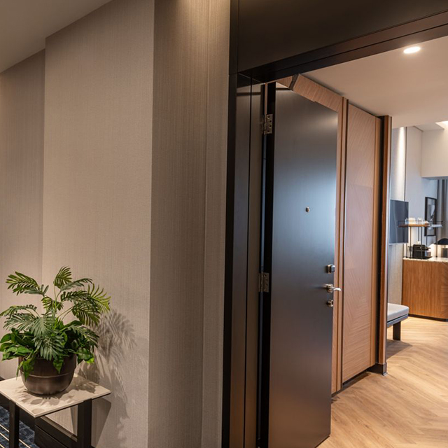 Porte en bois d'hôtel de meubles fixes FF&E pour l'hospitalité