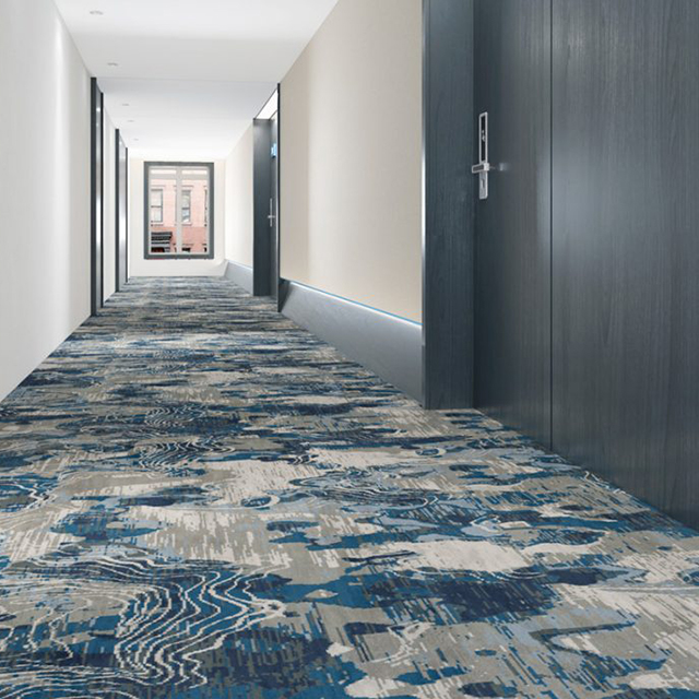 Tapis d'hôtel de conception personnalisée, fournisseur direct d'usine pour les projets de couloir