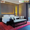 Ensemble de chambre à coucher de meubles de chambre à coucher d'hôtel en bois personnalisé moderne (HY-027)