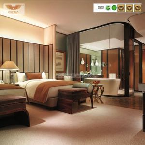 Nouveau design de meubles de chambre à coucher de suite d'hôtel cinq étoiles personnalisés (HY-027)