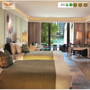 Ensembles de chambre à coucher de meubles personnalisés par hôtel moderne (HY-021)