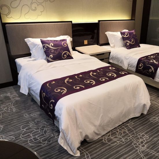 Meubles d'hôtel 5 étoiles de luxe de table de nuit de chambre à coucher d'hôtel moderne fait sur commande