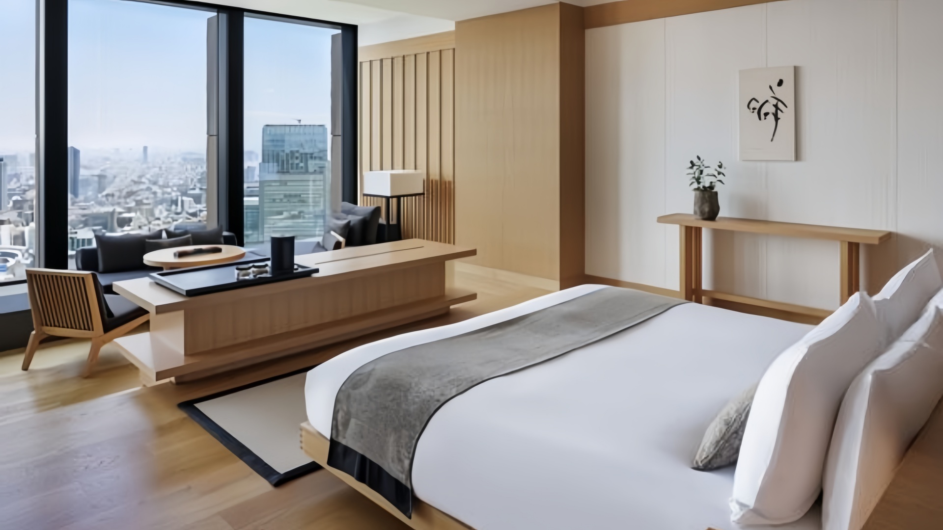 design d'int&eacute;rieur d'h&ocirc;tel mimalisme