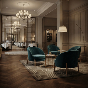 Fauteuil de hall d'hôtel, chaises longues contractuelles modernes
