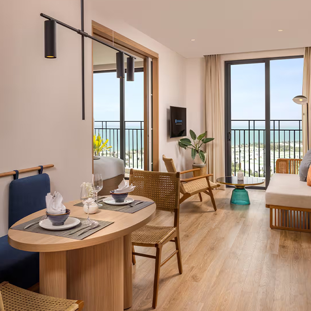Hôtel Villa Table à manger ensemble meubles de luxe en bois modernes