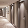 Porte de chambre d'hôtel en bois insonorisée pour les suites de chambres d'hôtes