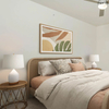 Projet de meubles d'appartement de luxe Ensemble de meubles de lit King en rotin tissé Boho