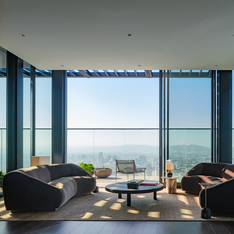 Mobilier d'appartement de luxe moderne, solutions de vie et de restauration