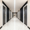 Porte en bois d'hôtel de haute sécurité pour les chambres