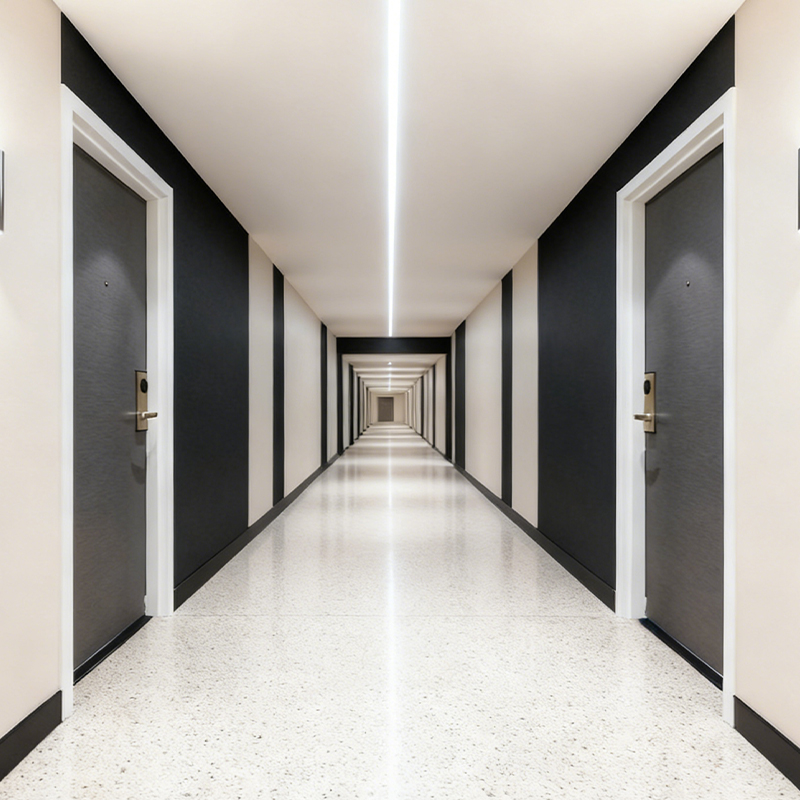 Porte en bois d'hôtel de haute sécurité pour les chambres