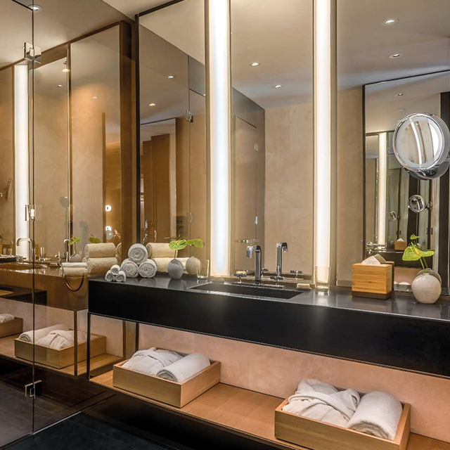 Meubles de luxe de vanité de salle de bains d'hôtel de style italien