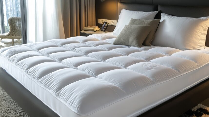 Luxurious white bedding on king size bed in modern bedroom.jpg
