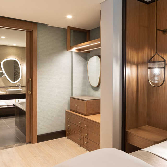 Meubles durables de chambre à coucher d'hôtel