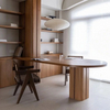 Bureau d'écriture en bois de forme incurvée de suite d'hôtel moderne