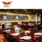 Tables et chaises en bois sur mesure de luxe modernes pour restaurant