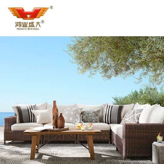 Mobilier extérieur de jardin de salon d'hôtel moderne de luxe