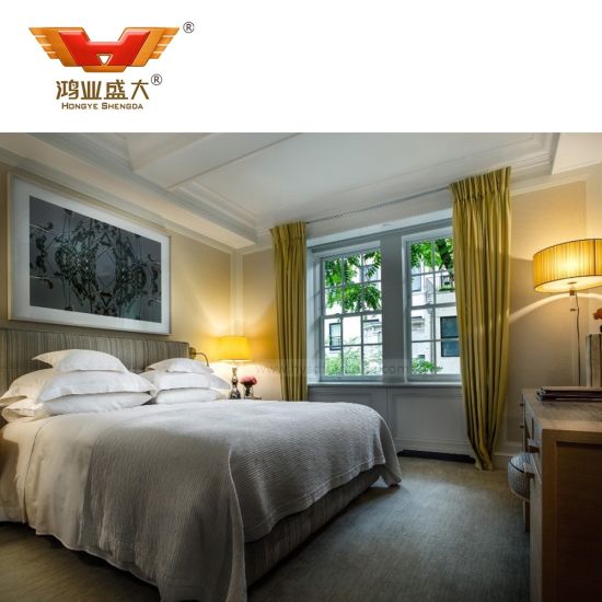 Ensemble de meubles de chambre à coucher royale en bois d'hôtel 5 étoiles