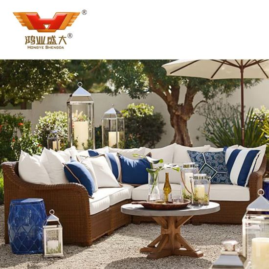 Mobilier extérieur de jardin de salon d'hôtel moderne de luxe
