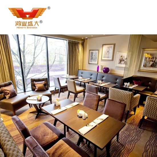 Meubles de restaurant d'hôtel en bois modernes de luxe en gros