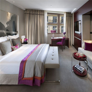 Meubles d'hôtel design agréable, chambre à coucher en Algérie, lit simple