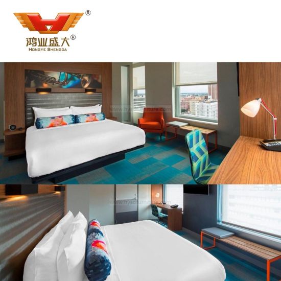 Meubles contemporains de chambre à coucher en MDF d'hôtel en gros