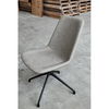 Chaise longue pivotante en similicuir à dossier haut