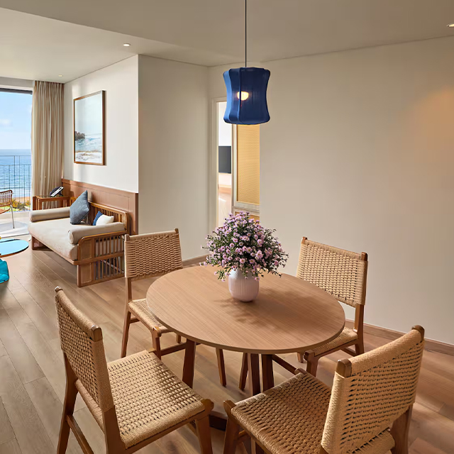 Hôtel Villa Table à manger ensemble meubles de luxe en bois modernes
