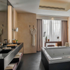 Meubles de luxe de vanité de salle de bains d'hôtel de style italien