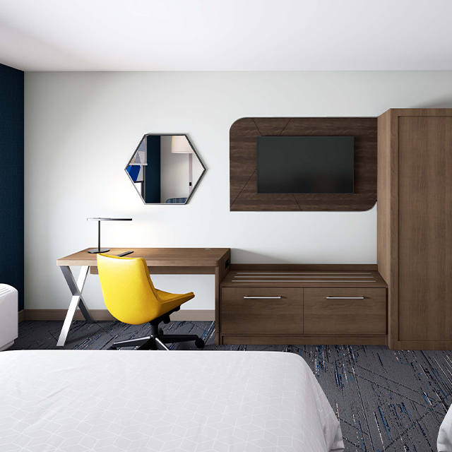 Ensemble de meubles de chambre à coucher d'hôtel de style Waldorf Astoria