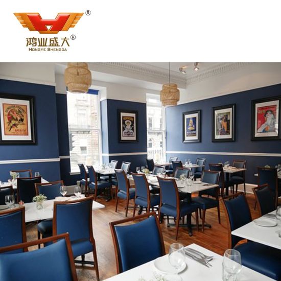 Tables et chaises en bois sur mesure de luxe modernes pour restaurant