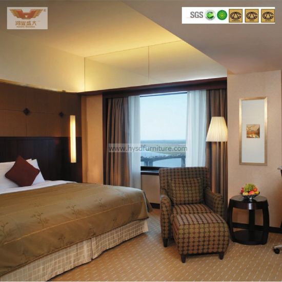Meubles de chambre à coucher de luxe modernes d'hôtel cinq étoiles (HY-014)