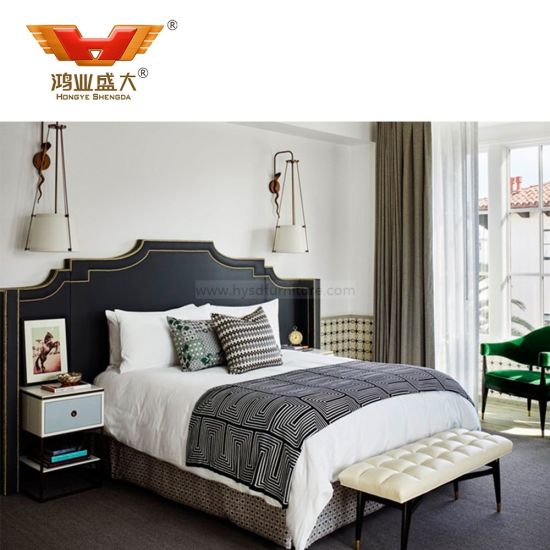 Ensemble de chambre à coucher contemporain 3 étoiles de meubles d'hôtel de luxe