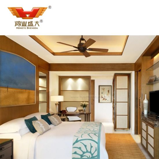 Ensemble de meubles de chambre à coucher d'hôtel de luxe à bas prix