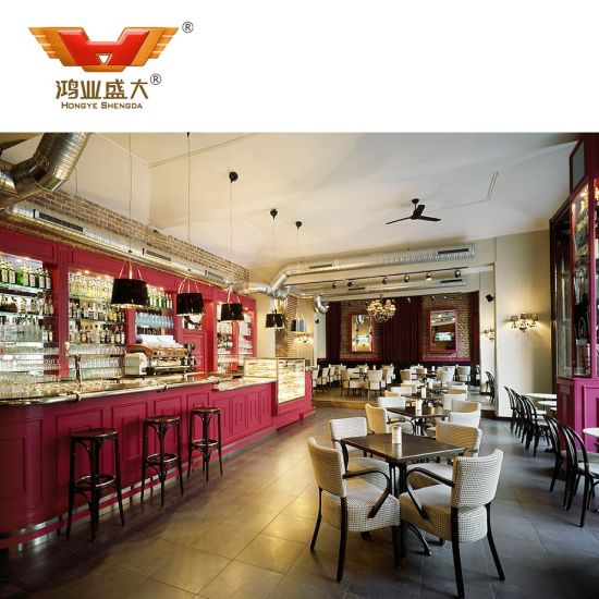 Meubles commerciaux personnalisés de restaurant et de bar à haute brillance