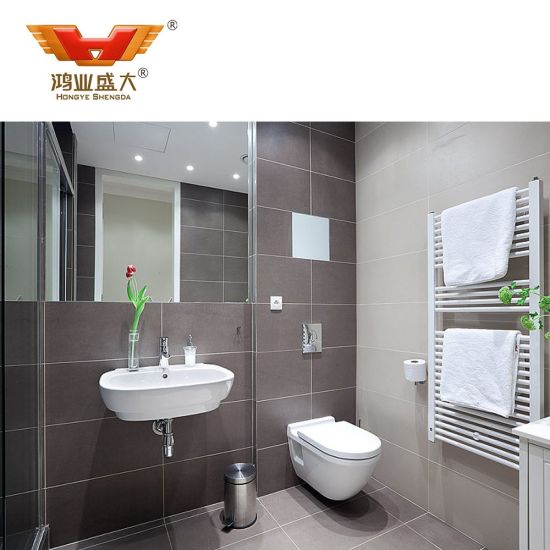 Ensemble de vanité de salle de bains de meubles d'hôtel d'appartement de luxe sur mesure
