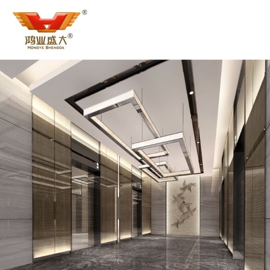 Panneau mural personnalisé à grains de bois MDF pour hôtel