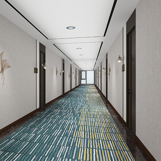 Tapis d'hôtel de conception personnalisée, fournisseur direct d'usine pour les projets de couloir
