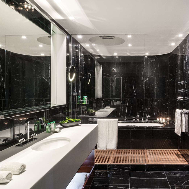 Meubles de luxe de vanité de salle de bains d'hôtel de style italien