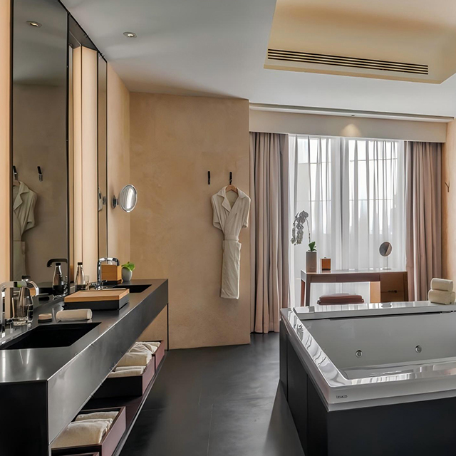 Meubles de chambre à coucher d'hôtel de conception de luxe Acpv