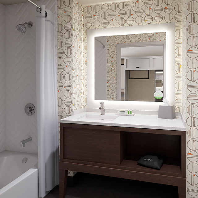 Vanité de salle de bain Signia compacte et moderne