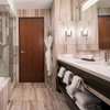 Meubles de meuble-lavabo muraux pour salle de bains, meubles FF&E pour hôtel
