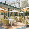 Ensemble de meubles d'extérieur de patio de jardin d'hôtel