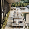 Ensemble de meubles d'extérieur de patio de jardin d'hôtel