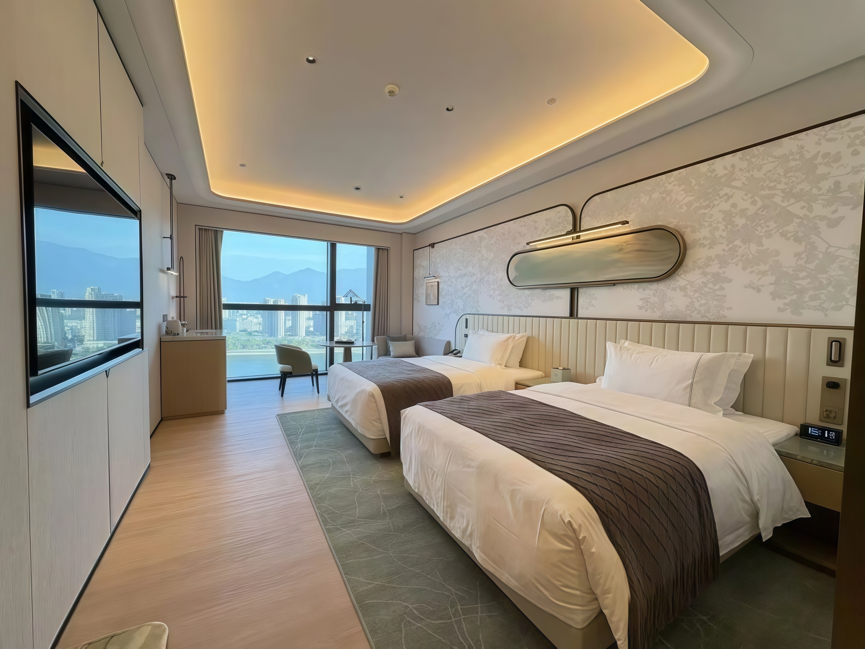 chambre avec lit double