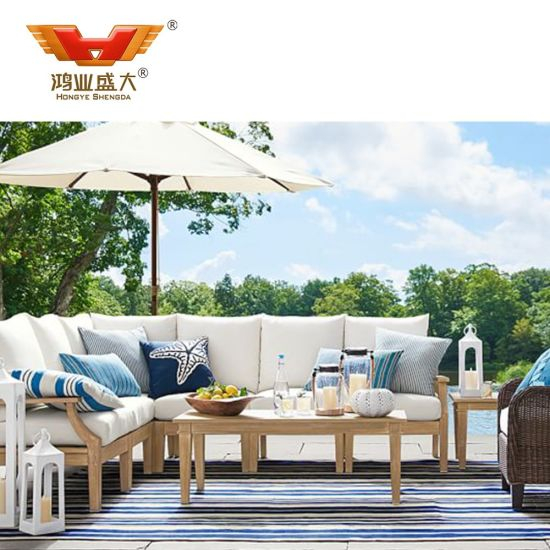 Mobilier extérieur de jardin de salon d'hôtel moderne de luxe
