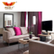 Meubles de chambre à coucher en bois de luxe de haute qualité, meuble TV d'hôtel avec mini-bar