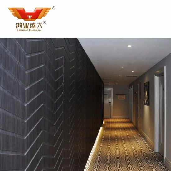 Mur de meubles en bois d'hôtel de luxe